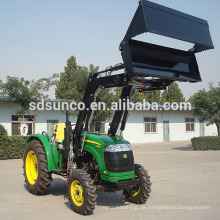 4 Wheel Drive Tractor mit 4in1 Bucket Loader, kombiniert Schaufel auf Traktorlader, Bauernhof Traktorlader mit 4in1 Eimer